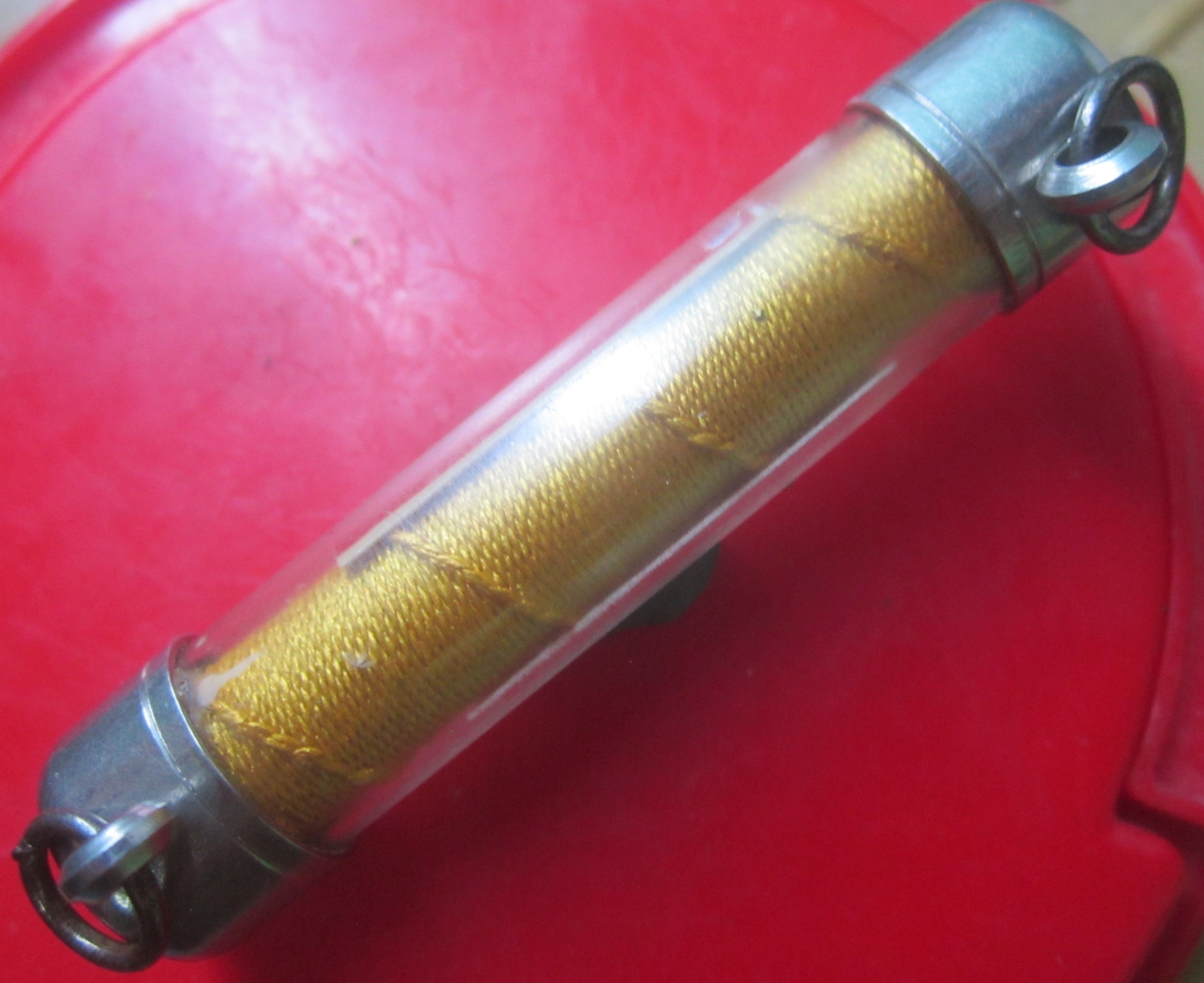 ตะกรุดลูกปืน ยาว2นิ้วครึ่ง พระอาจารย์ตี๋เล็ก เขาสุนะโม จ.เพชรบูรณ์