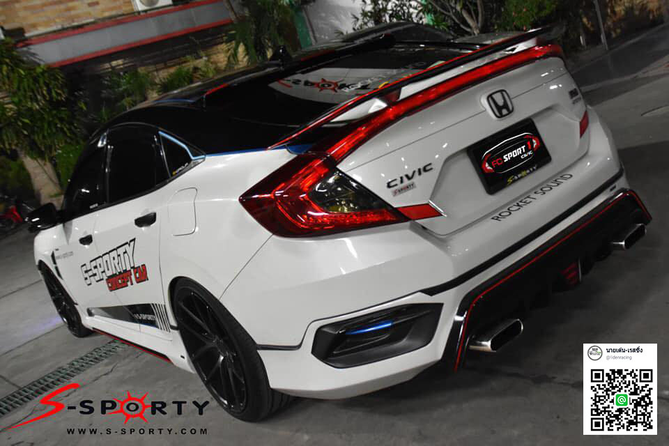 9DEN&S-SPORTY VS HONDA CIVIC (FC) 2016-ON [ชุดที่บ่งบอกความเป็นSPORTอย่างชัดเจน100%ของความลงตัว]