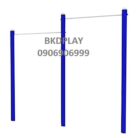 เครื่องออกกำลังกาย กลางแจ้ง ชุดอุปกรณ์ บริหารแขน หน้าอก หัวไหล่ แบบบาร์โหน 2 ระดับ ลานกีฬา อเนกประสงค์ สนามกีฬา ขนาด 11 x 300 x 260 ซม.