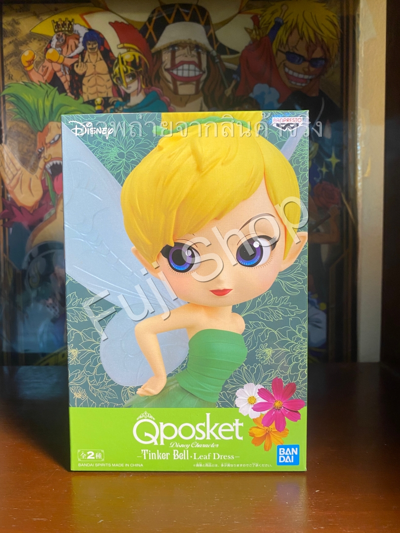 Tinker Bell Leaf Drees - Normal Color ของแท้ JP - Q Posket Banpresto [โมเดล Disney]