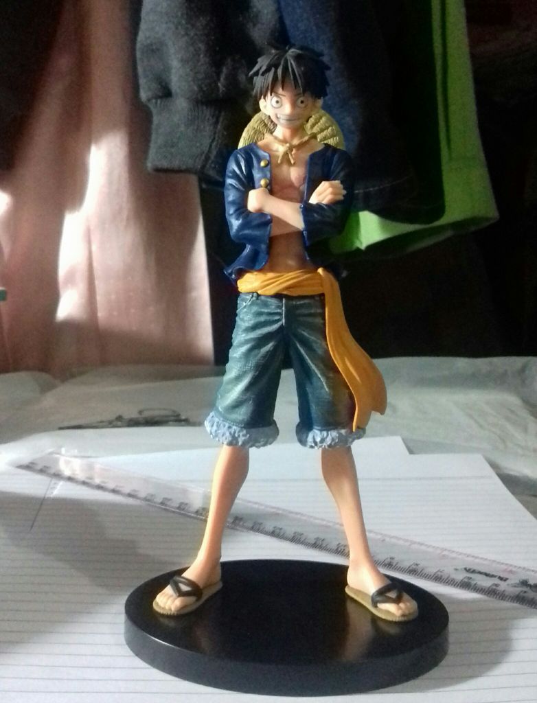 Luffy ของแท้ JP แมวทอง - Jeans Freak Banpresto [โมเดลวันพีช]