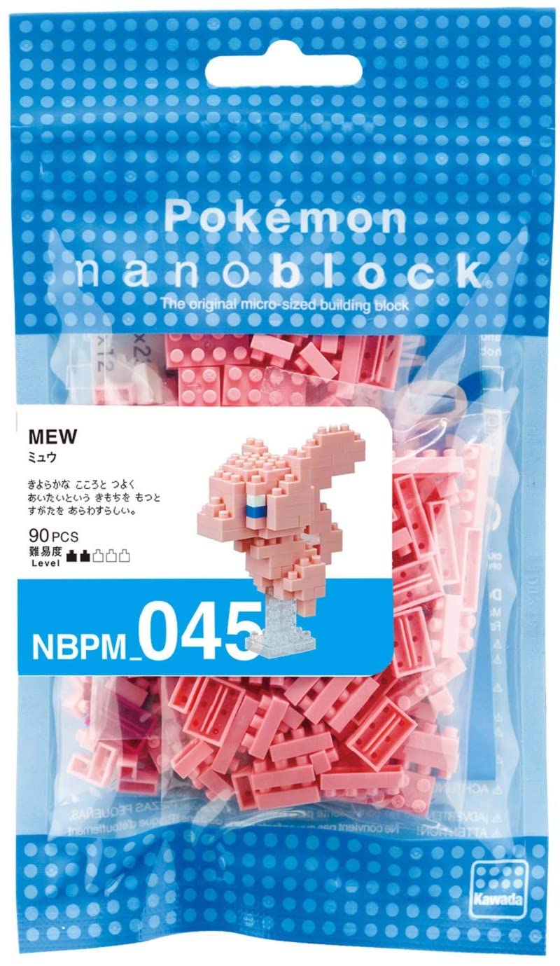 Mew (แบบประกอบ) ของแท้ JP - Nanoblock Kawada [เลโก้โปเกมอน]