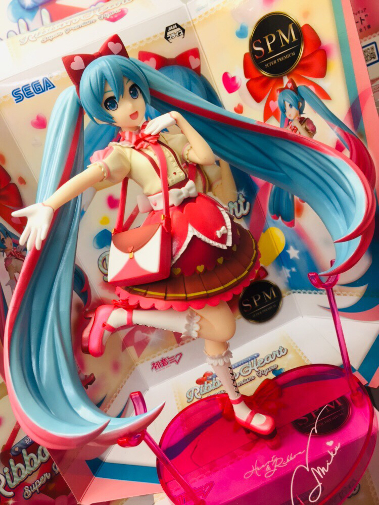 Miku Ribbon Heart ของแท้ JP - Super Premium Sega [โมเดล Project DIVA]