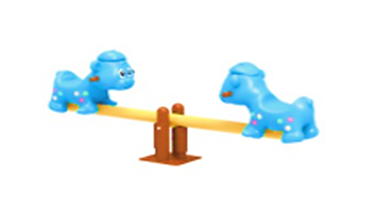 ไม้กระดกหมีน้อย 2ที่นั่ง เครื่องเล่นสนามคานกระดก ของเล่นสนาม คุรุภัณฑ์สนามเด็กเล่นเด็กปฐมวัย สินค้าพร้อมส่งในไทย