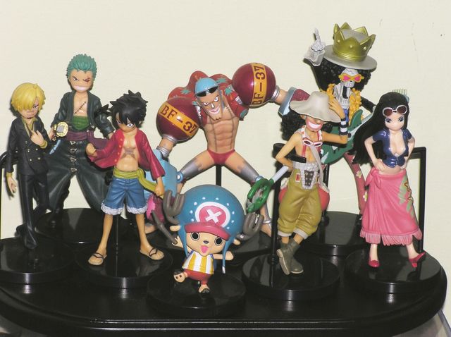 Straw Hat Pirates New World Set ของแท้ JP แมวทอง - Half Age Characters Bandai [โมเดลวันพีช] (9 ตัว)