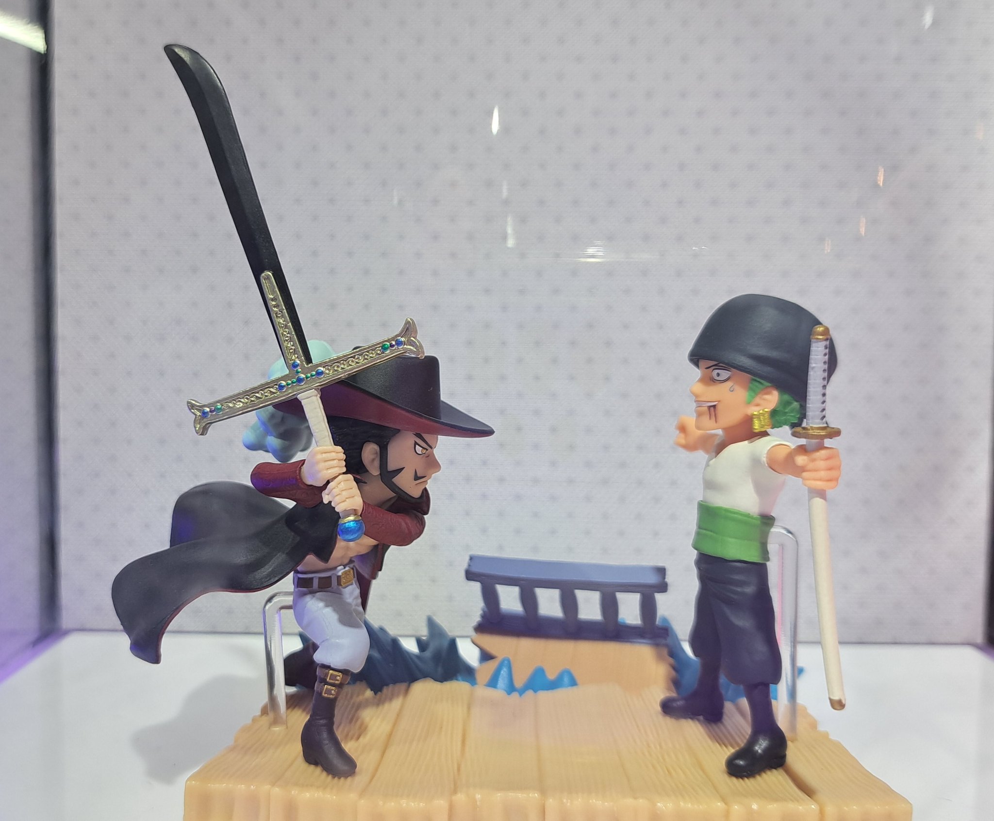 Zoro & Mihawk ของแท้ JP แมวทอง - WCF Banpresto [โมเดลวันพีช] (2 ตัว)