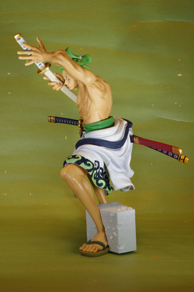 Zoro Wano (The Brush) ของแท้ JP แมวทอง - Super Master Stars Piece Banpresto [โมเดลวันพีช]