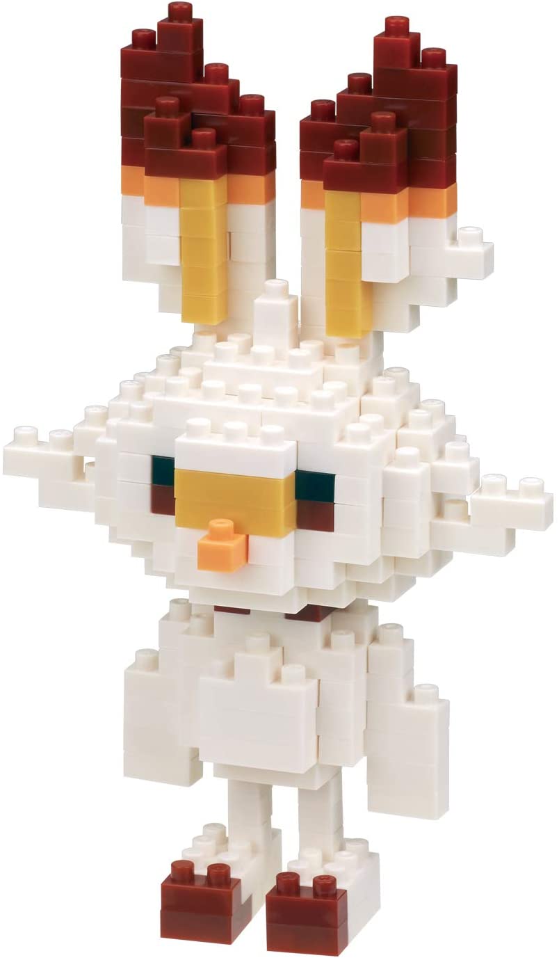 Scorbunny (แบบประกอบ) ของแท้ JP - Nanoblock Kawada [เลโก้โปเกมอน]