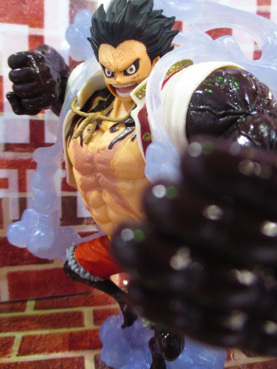 Luffy Gear 4 ของแท้ JP แมวทอง - King of Artist Banpresto [โมเดลวันพีช]