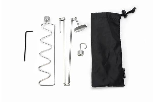 A set of tools for a tent

AI-generated content may be incorrect.