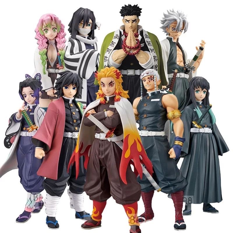 Nine Pillars Set ของแท้ JP - DXF Banpresto [โมเดล Demon Slayer] (9 ตัว)
