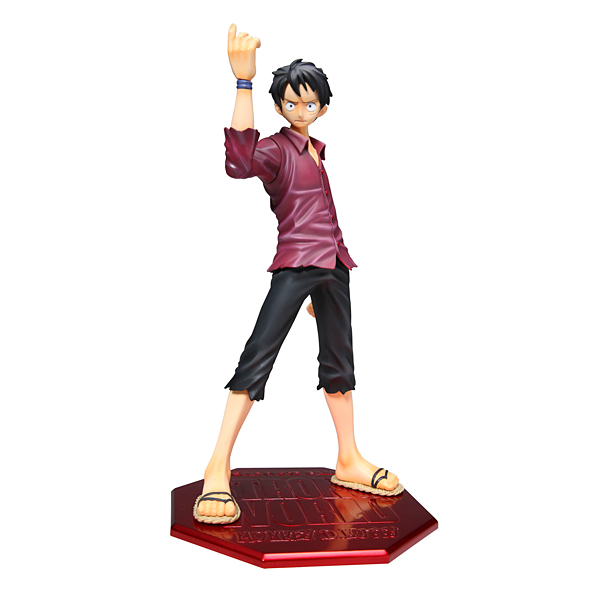 Luffy Strong World ของแท้ JP แมวทอง - POP Megahouse [โมเดลวันพีช]
