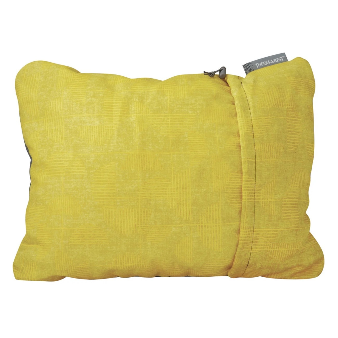 Compressible Pillow Large Yellow Print