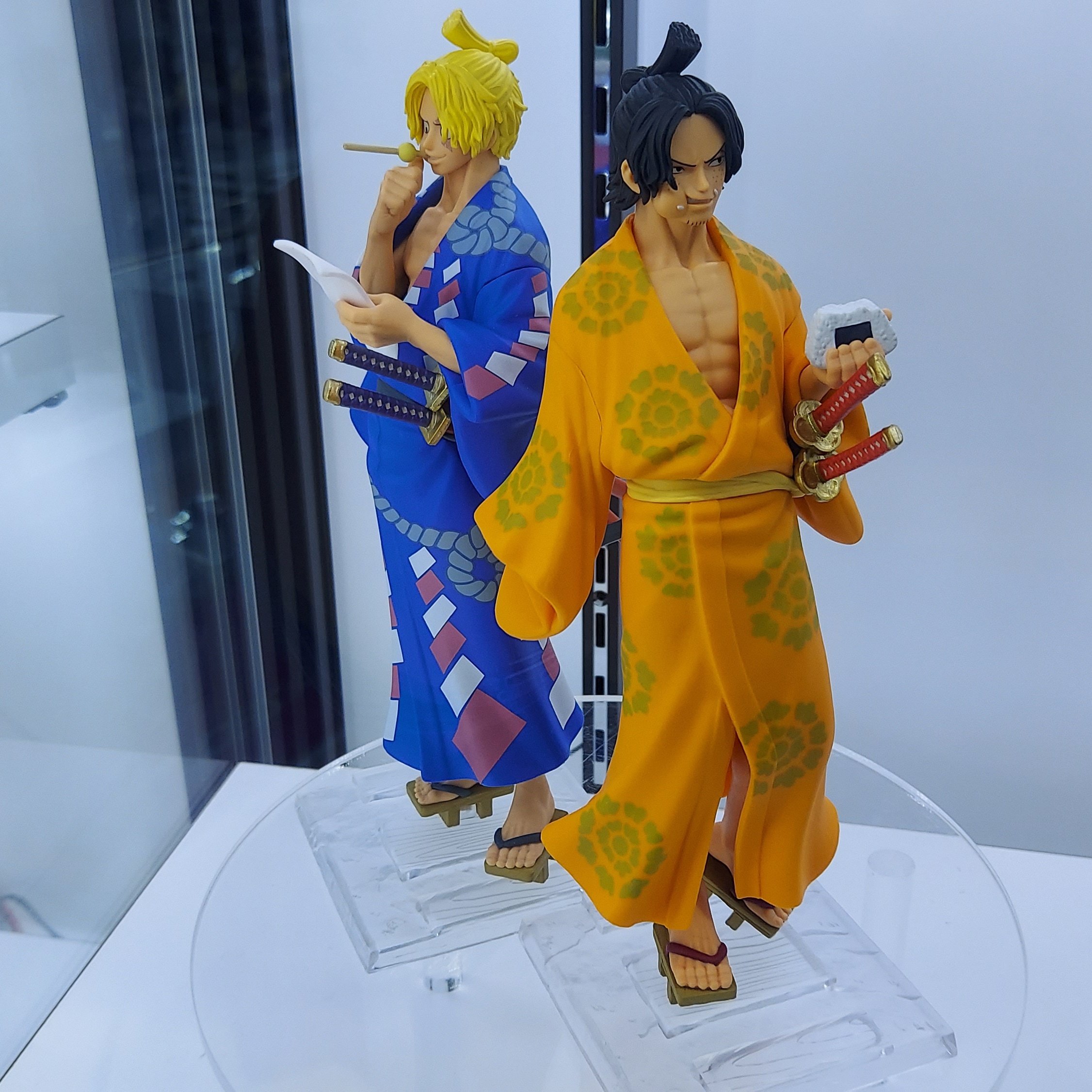 Ace & Sabo Wano ของแท้ JP แมวทอง - Magazine Figure Banpresto [โมเดลวันพีช] (2 ตัว)