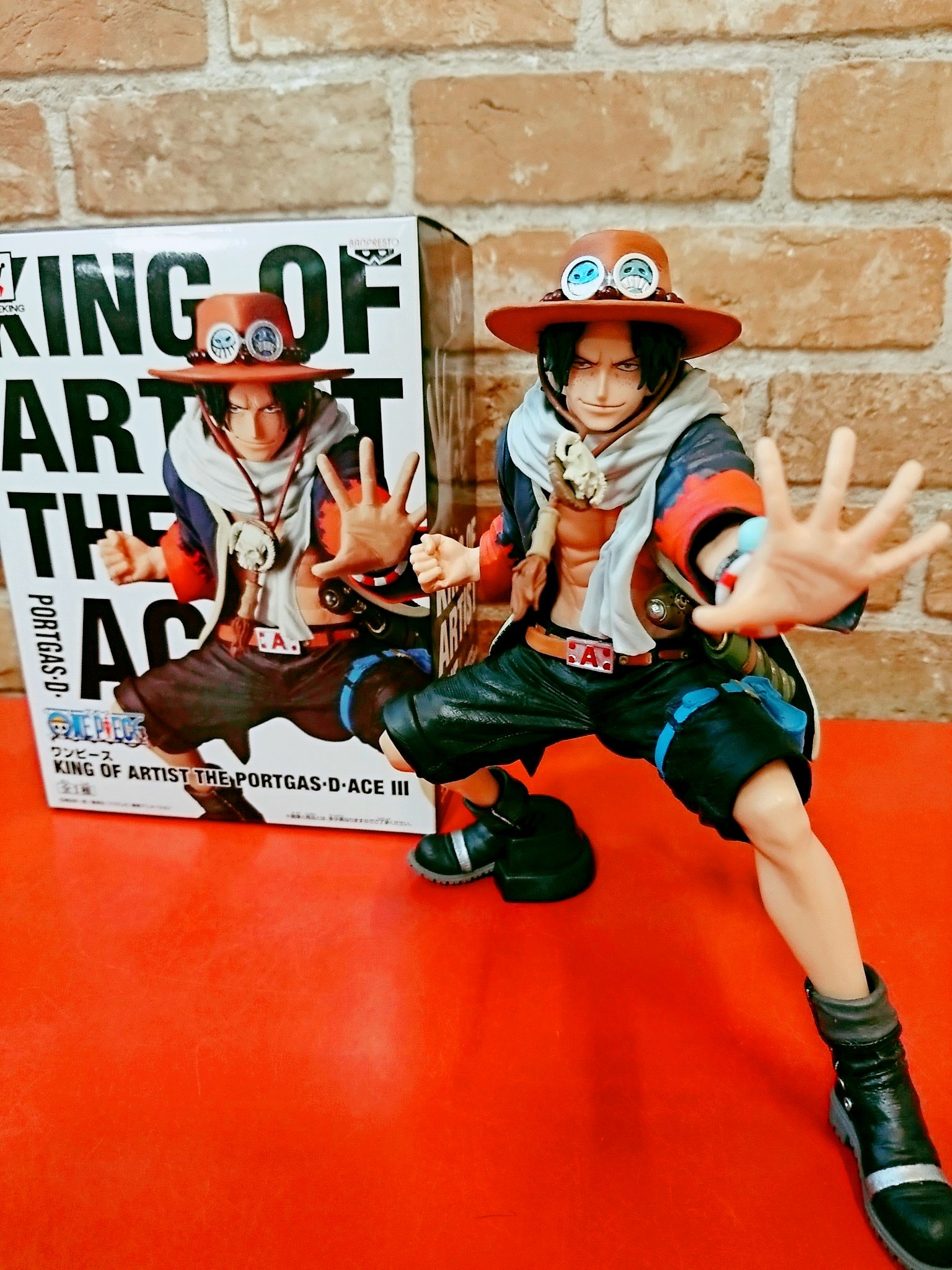 Ace ของแท้ JP แมวทอง - King of Artist Banpresto [โมเดลวันพีช]