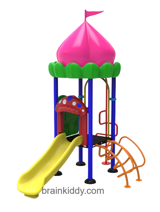 ชุดหอดอกบัว-ปีนป่ายอนุบาล-6เครื่องเล่นสนาม กลางแจ้ง เหล็ก, สไลเดอร์,ของเล่นของเล่น สั่งทำ 10-20 วัน ขนาด 180 x 280 x 250 ซม.
