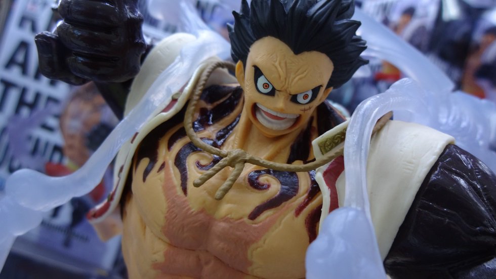 Luffy Gear 4 ของแท้ JP แมวทอง - King of Artist Banpresto [โมเดลวันพีช]
