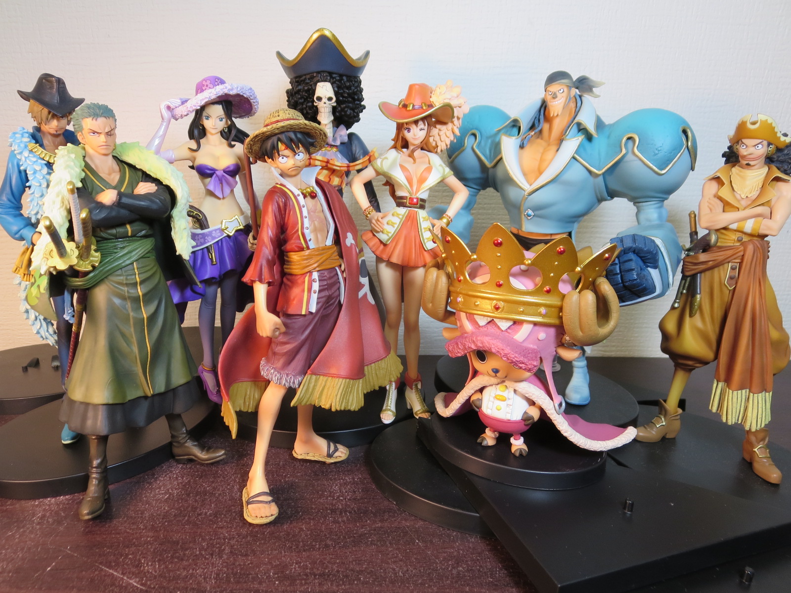 Straw Hat Pirates 15th Set ของแท้ JP แมวทอง - Grandline Men / Lady Banpresto [โมเดลวันพีช] (9 ตัว)