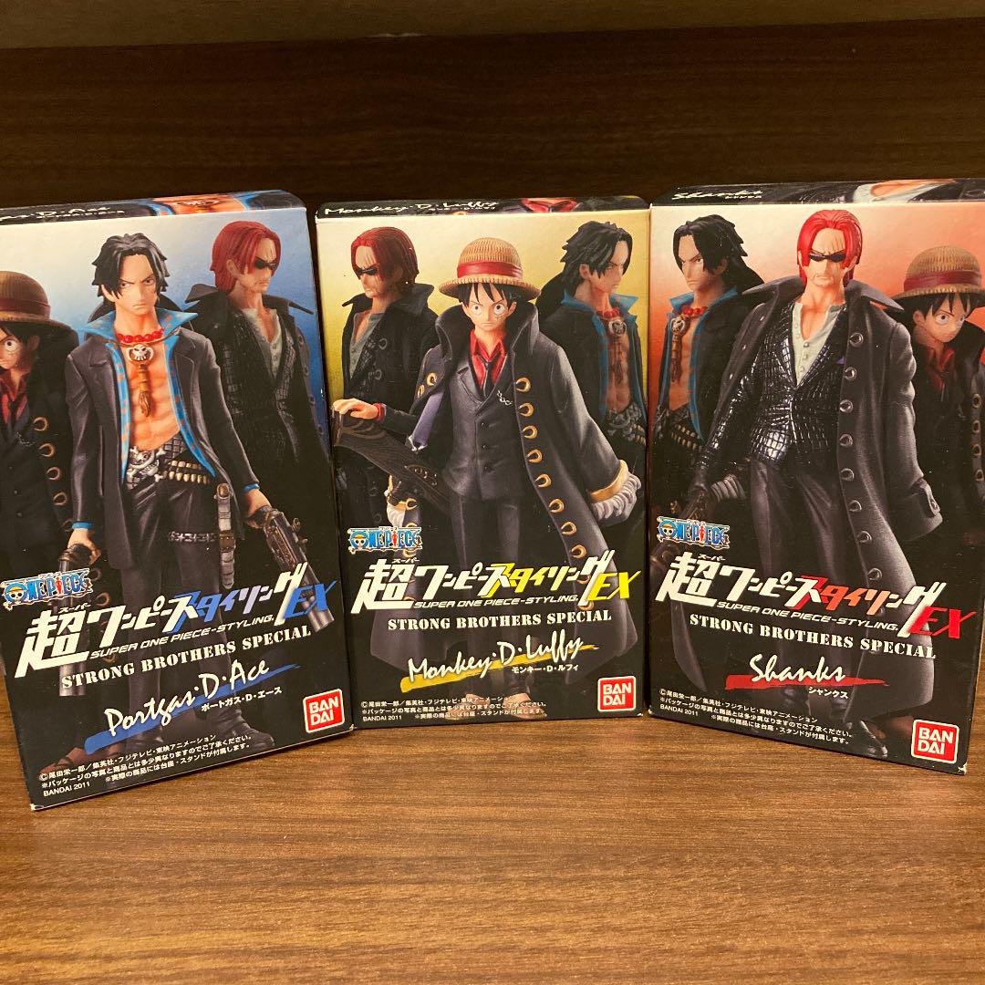 Strong World Set ของแท้ JP แมวทอง - Super Styling Bandai [โมเดลวันพีช] (3 ตัว)