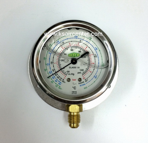 (ยกเลิก-แทนด้วย 001173) หัวเกจชาร์จน้ำยา REFCO แบบบรรจุน้ำมัน หัวเกจชาร์จน้ำยา REFCO แบบบรรจุน้ำมัน