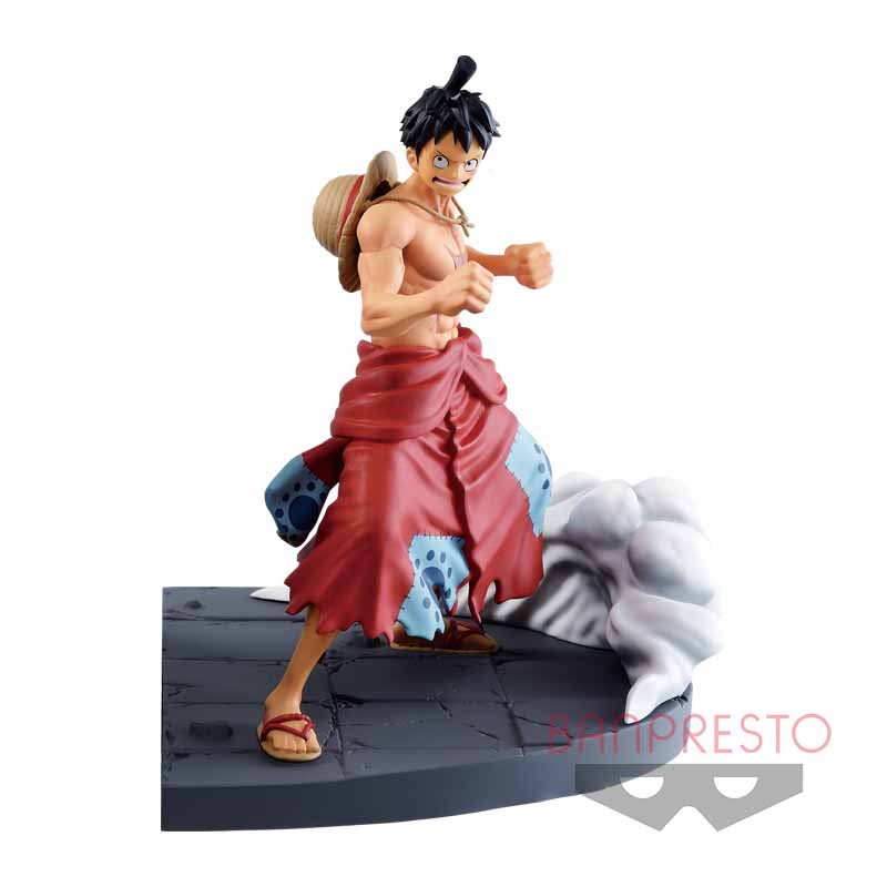 Luffy & Kid Wano ของแท้ JP แมวทอง - Log File Selection Banpresto [โมเดลวันพีช] (2 ตัว)