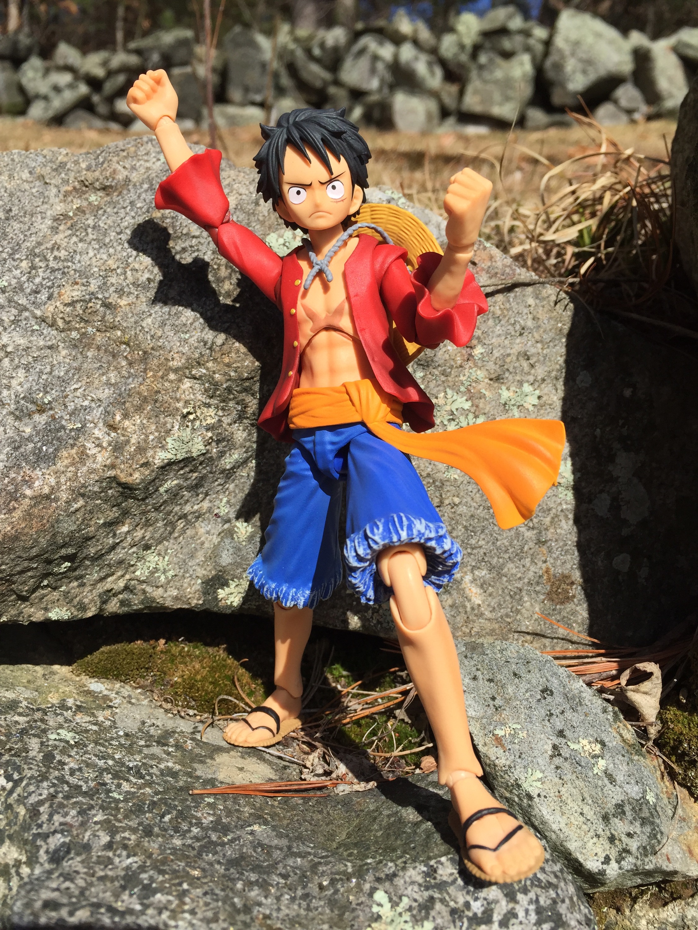 Luffy (ขยับได้) ของแท้ JP แมวทอง - Variable Action Heroes Megahouse [โมเดลวันพีช]
