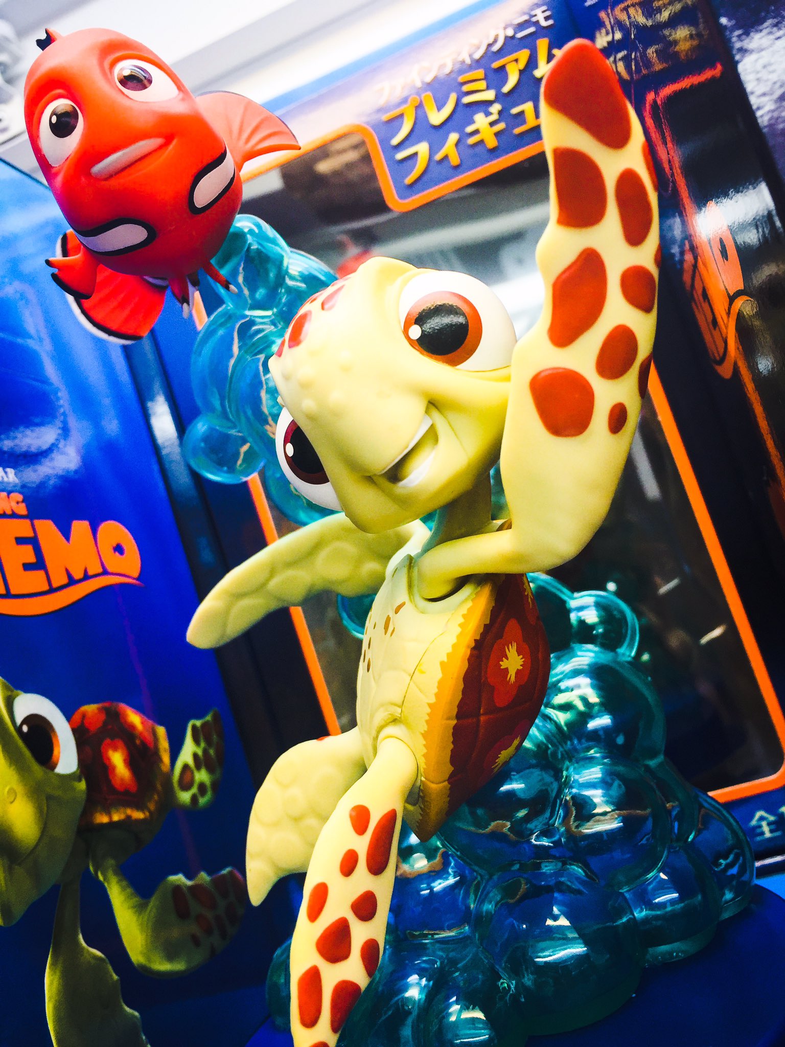 Nemo & Crush ของแท้ JP - Sega [โมเดล Disney] (2 ตัว)