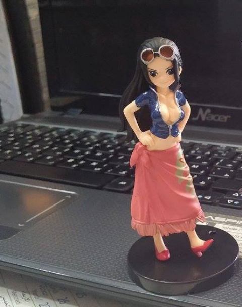 Robin ของแท้ JP แมวทอง - Half Age Characters Bandai [โมเดลวันพีช]