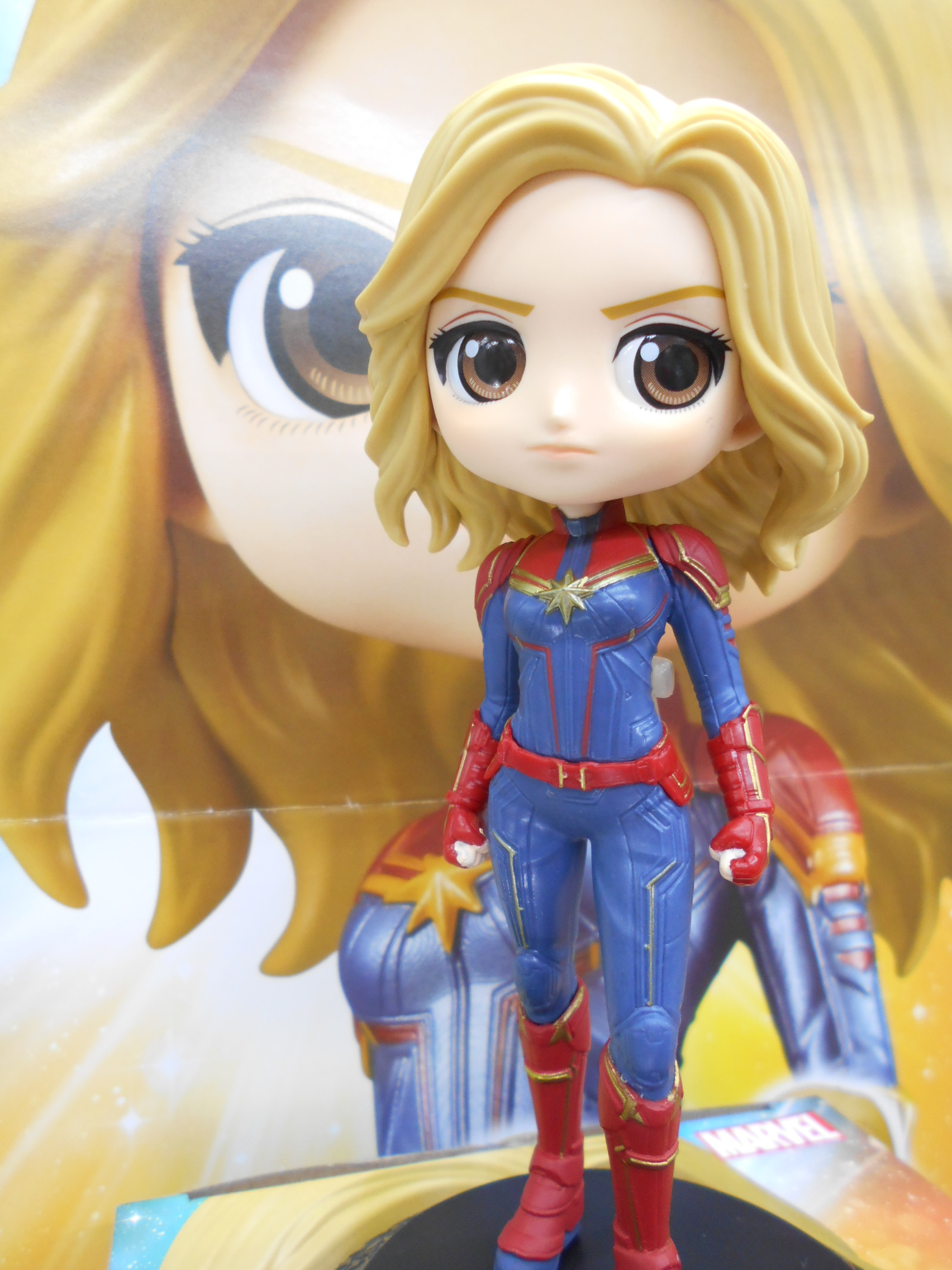 Captain Marvel - Pastel Color ของแท้ JP - Q Posket Banpresto [โมเดล Marvel]