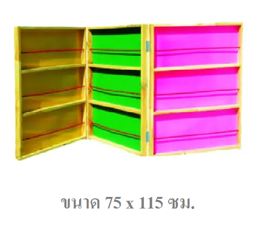แผงหนังสือ , แผงหนังสือ, แผงวางหนังสือ ,ชั้นวาง ,ชั้นวางหนังสือ , เฟอร์นิเจอร์เด็ก, สำหรับโรงเรียน ศูนย์พัฒนาเด็กเล็ก ขนาด กว้าง 75 x ยาว 115 เซนติเมตร