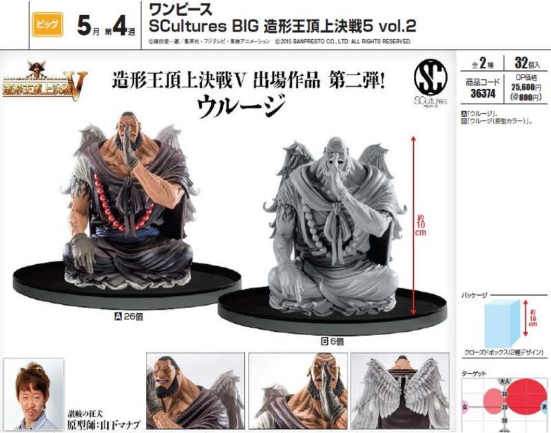 Urouge ของแท้ JP แมวทอง - Scultures Banpresto [โมเดลวันพีช]
