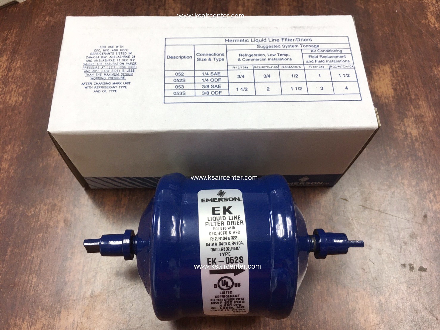 ไดเออร์ EMERSON (COPELAND) ขนาด 1/4 แบบเชื่อม (รหัสสินค้า 026018)