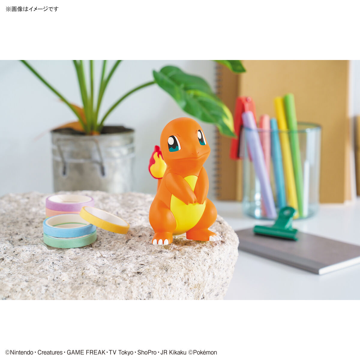 Charmander (แบบประกอบ) ของแท้ JP - Pokemon Plamo Bandai [โมเดลโปเกมอน]