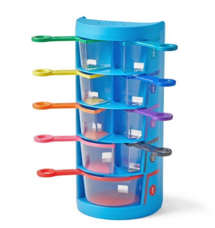 ชุดถ้วยตวง เซตสีรุ้ง 9 ชิ้น ของเล่นเสริมพัฒนาการ, ของเล่นเด็ก, สื่อการสอน , ของเล่นชั่งตวง