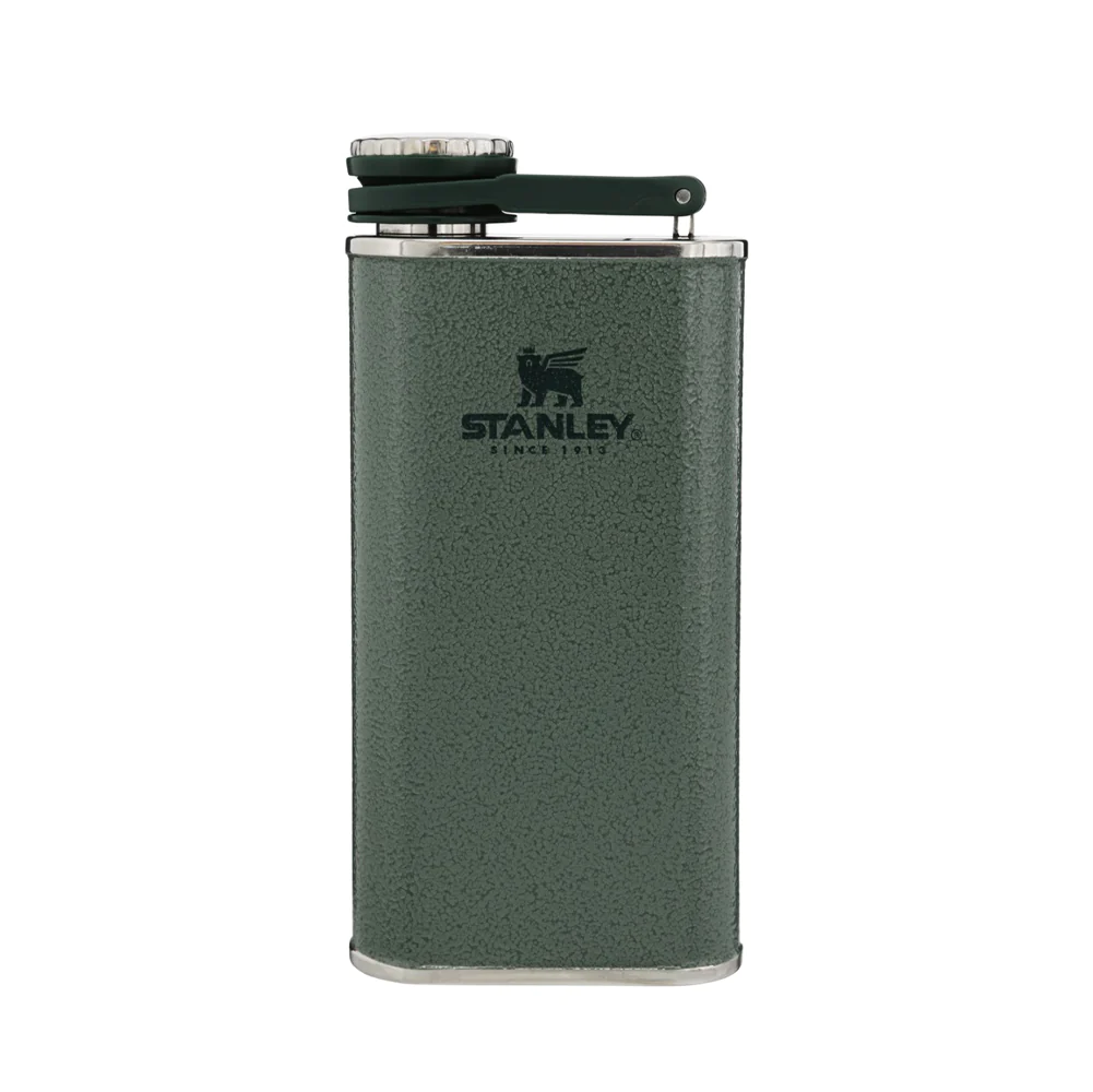 Classic Wide Mouth Flask 80z Hammertone Greeen