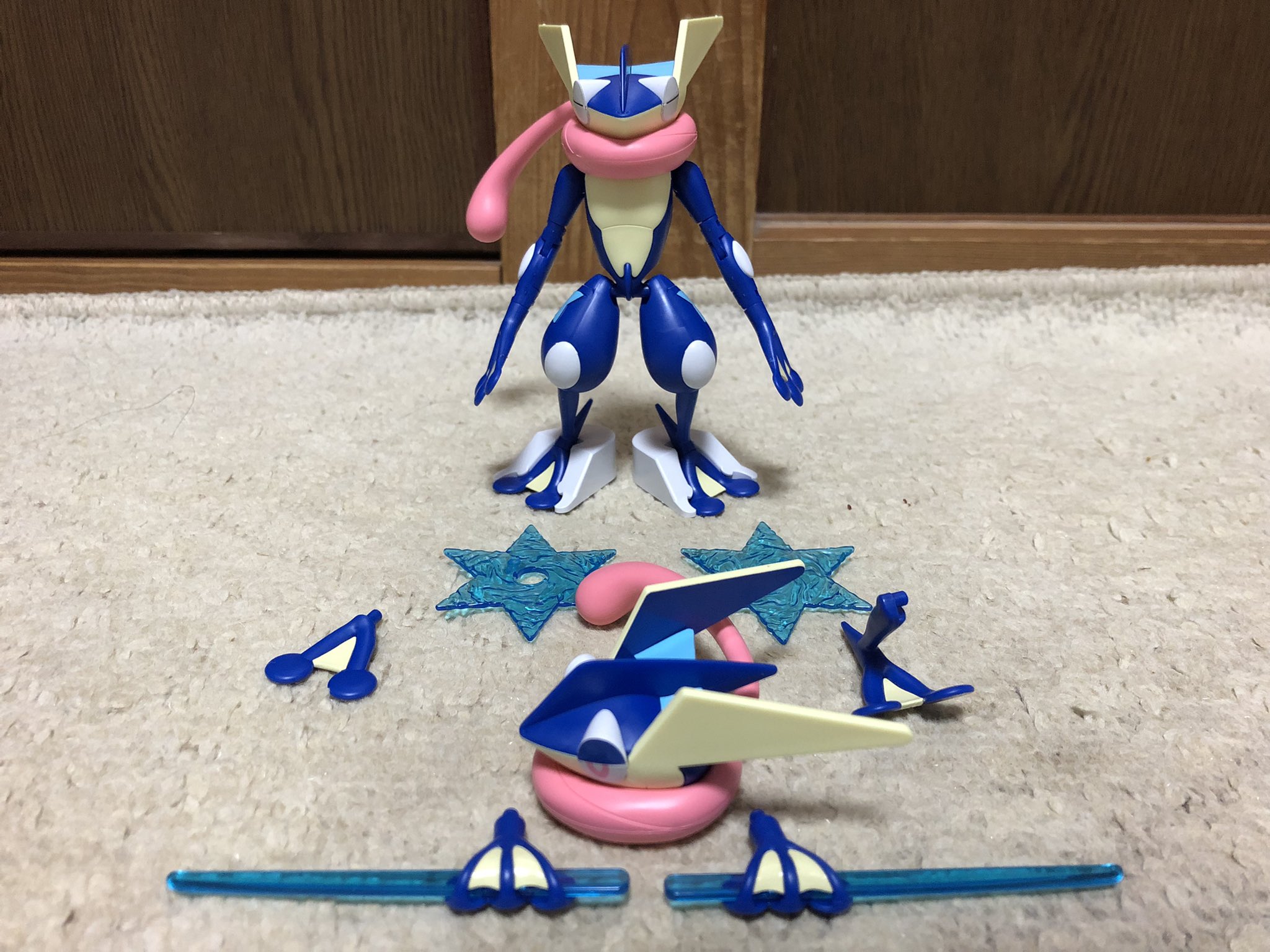 Greninja (แบบประกอบ) ของแท้ JP - Pokemon Plamo Bandai [โมเดลโปเกมอน]
