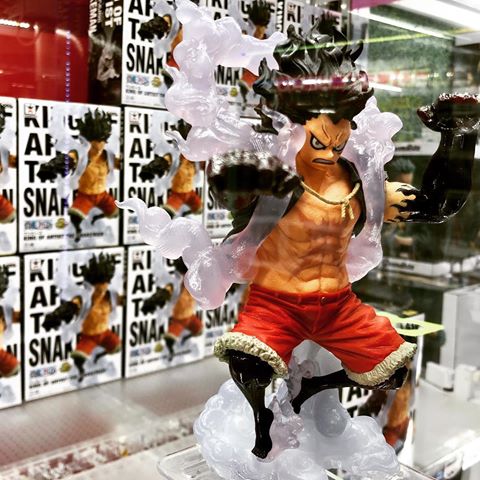 Luffy Gear 4 Snake Man ของแท้ JP แมวทอง - King of Artist Banpresto [โมเดลวันพีช]