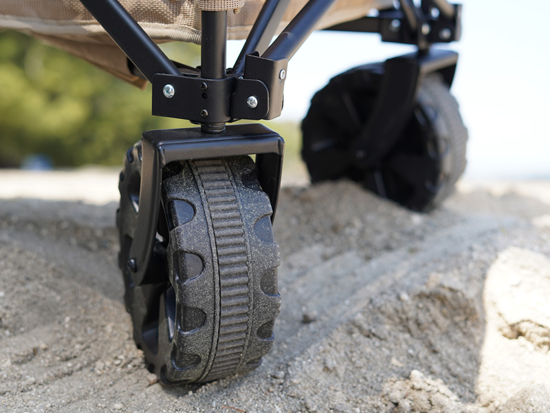 DoD Folding Carry Wagon Washable Fat Tire Tan C2-835-TN