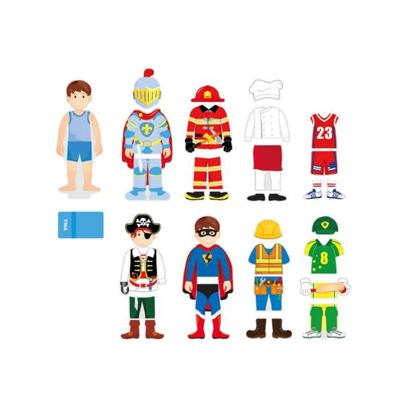 ชุดเกมฝึกแต่งตัว หนุ่มน้อยมหัศจรรย์ สื่อการสอนอนุบาล,ปฐมวัย,ของเล่นเสริมพัฒนาการ, ของเล่นเสริมทักษะ