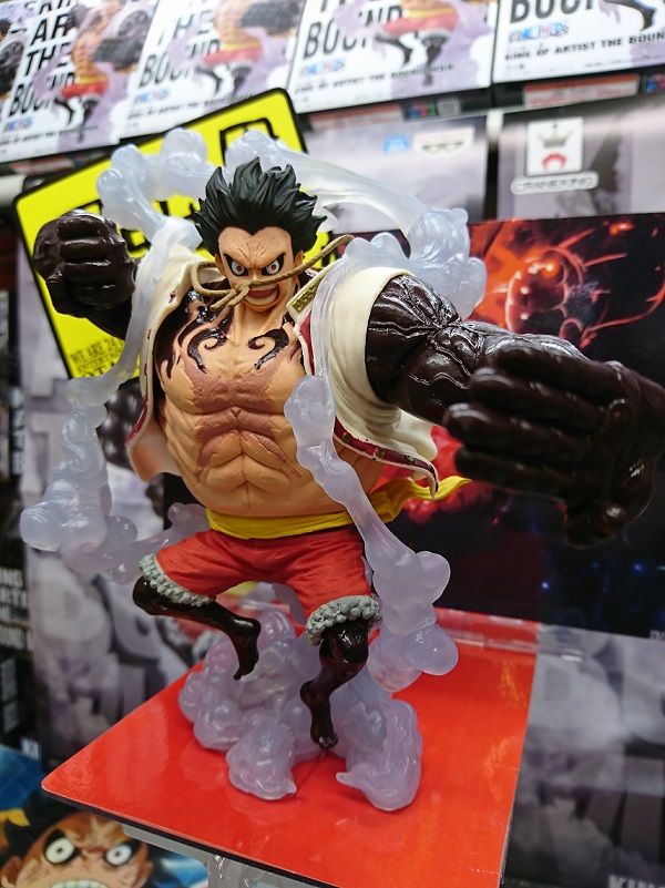 Luffy Gear 4 ของแท้ JP แมวทอง - King of Artist Banpresto [โมเดลวันพีช]