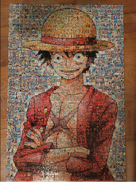 Luffy Mosaic Art ของแท้ JP แมวทอง - Jigsaw Puzzle Ensky [จิ๊กซอว์วันพีช]
