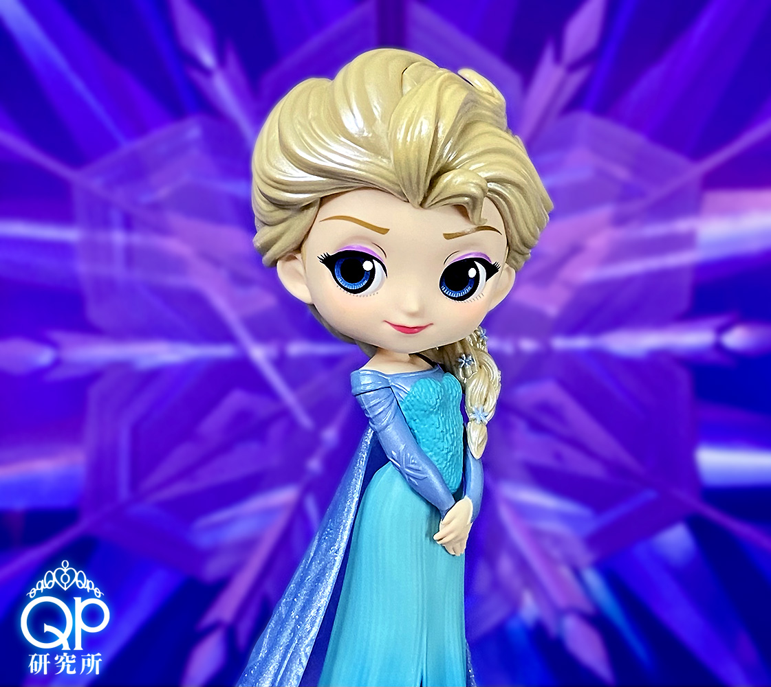 Elsa - Glitter Line ของแท้ JP - Q Posket Banpresto [โมเดล Disney]