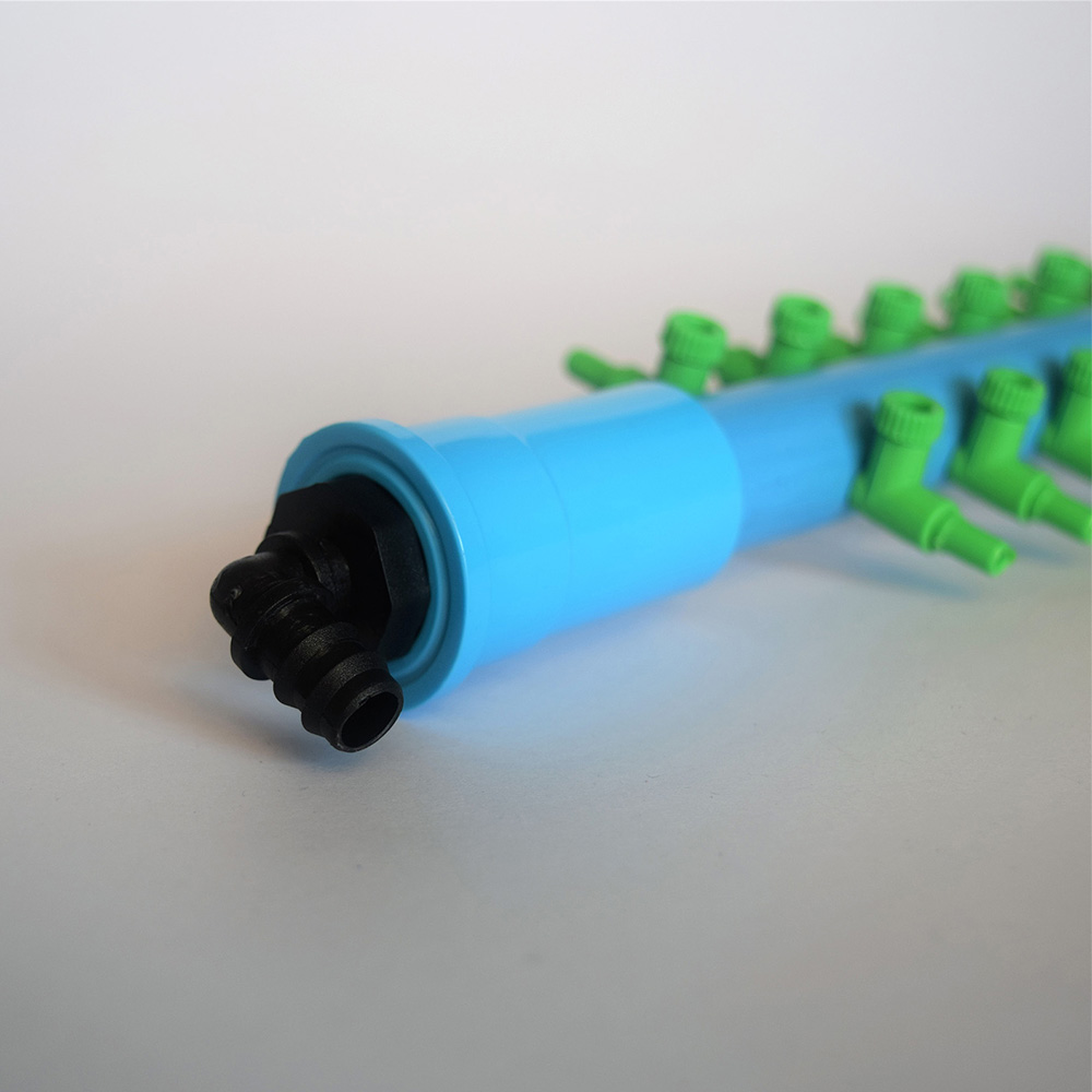 ท่อพักลม ท่อแยกลม เข้า1(3หุน) ออก20 แถมสายยาง20เมตรและหัวทรายจิ๋ว20หัว พร้อมใช้งาน