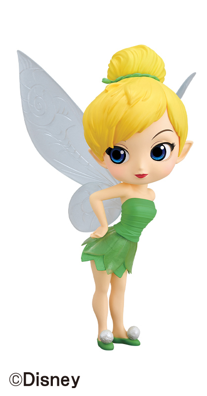 Tinker Bell Leaf Drees - Normal Color ของแท้ JP - Q Posket Banpresto [โมเดล Disney]