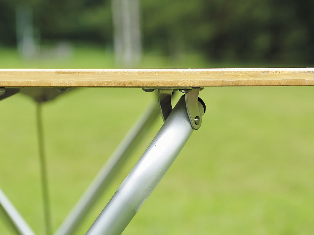 SnowPeak Single Action Table Long, Bamboo Top LV-015TR
