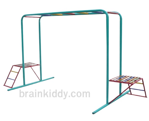 บาร์เหลี่ยม, เครื่องเล่นสนามกลางแจ้ง , เครื่องเล่นสนามแบบเหล็ก,ชิงช้า,สไลเดอร์,โยกเยกเหล็ก, ม้าหมุน, OutdoorPlayground, ราคาโรงงาน ขนาด 100x150x150 ซม.