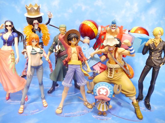 Straw Hat Pirates New World Set ของแท้ JP แมวทอง - POP Sailing Again Megahouse [โมเดลวันพีช] (9 ตัว)