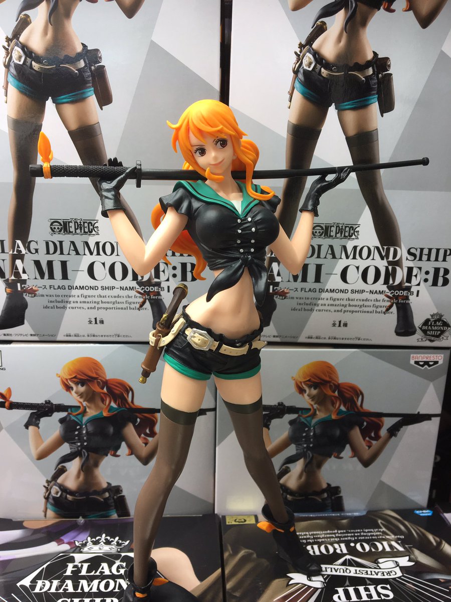 Nami Code B ของแท้ JP แมวทอง - Flag Diamond Ship Banpresto [โมเดลวันพีช]