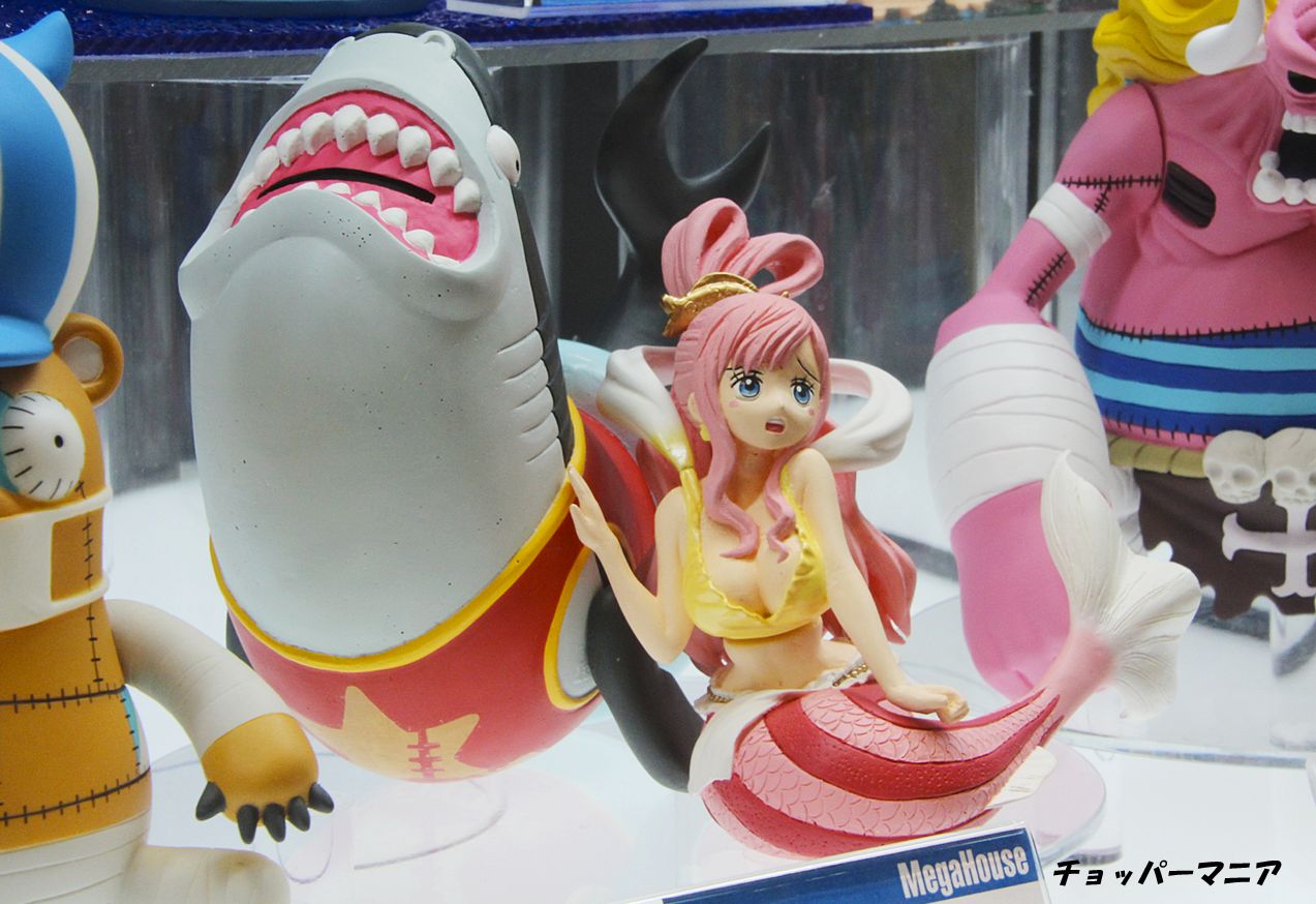 Shirahoshi & Megalo ของแท้ JP แมวทอง - Chara Bank Megahouse [โมเดลวันพีช] (2 ตัว)