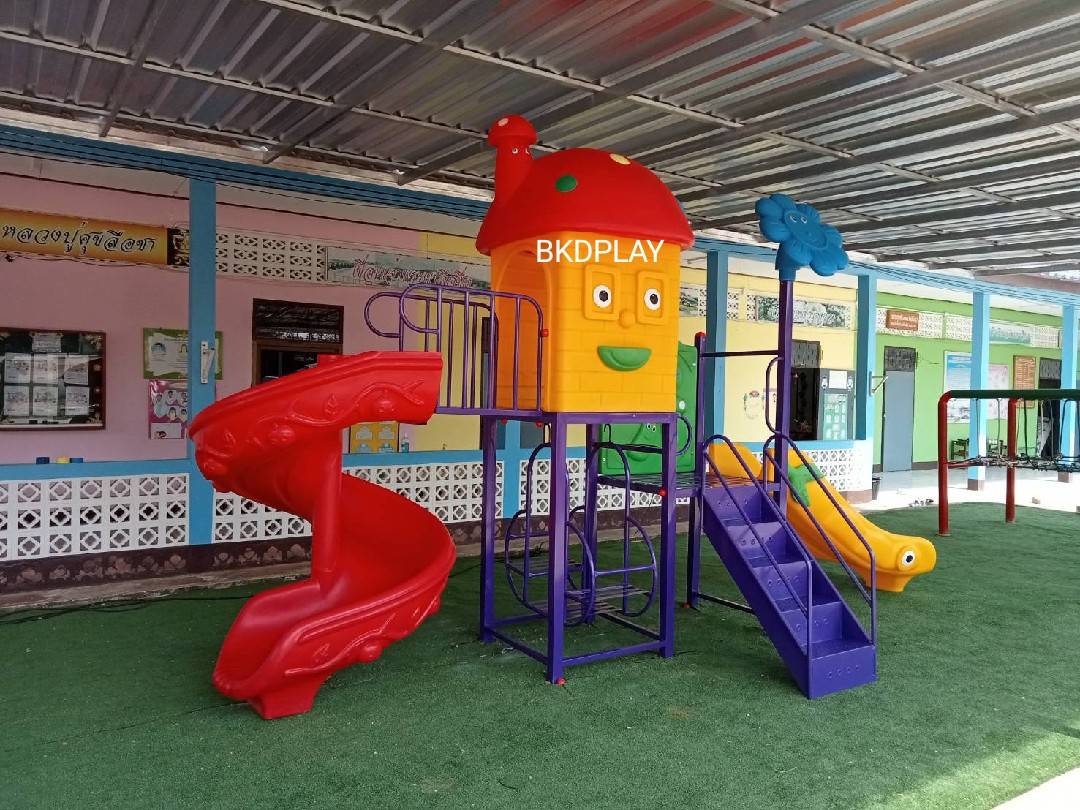เครื่องเล่นสนาม,ของเล่นสนาม,ของเล่นเด็ก,สไลด์เดอร์ OutdoorPlayground ,IndoorPlayground, บ้านเห็ดสไลด์วน สินค้าพร้อมส่ง คิดค่าส่งตามจริง